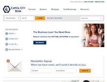 Tablet Screenshot of capcitybank.com